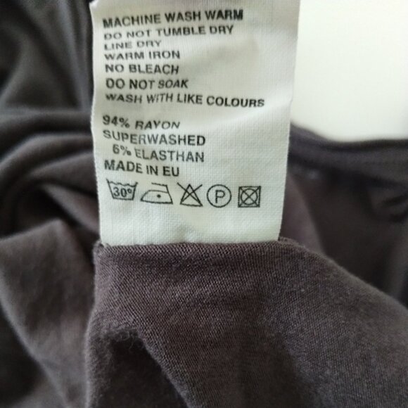 Majestic Paris V Neck Top Size 2 - Picture 4 of 8